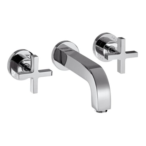 hansgrohe Set de montage Axor Citterio UP-3-L Robinet lavabo, avec poignées croisées, chrome