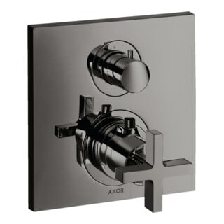 hansgrohe Set de montage Axor Citterio UP-THM, avec robinet d'arrêt, croix, bleu poli vc