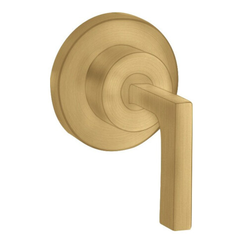 hansgrohe Set de montage Axor Citterio vanne d'arrêt encastrée, avec levier, or brossé optique