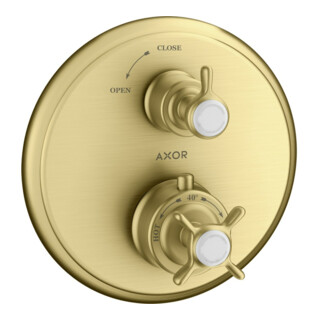 hansgrohe Set de montage Axor Montreux UP-THM, avec robinet d'arrêt, croisillon, brossé