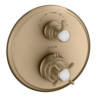 hansgrohe Set de montage Axor Montreux UP-THM, avec robinetterie croisée, bronze brossé