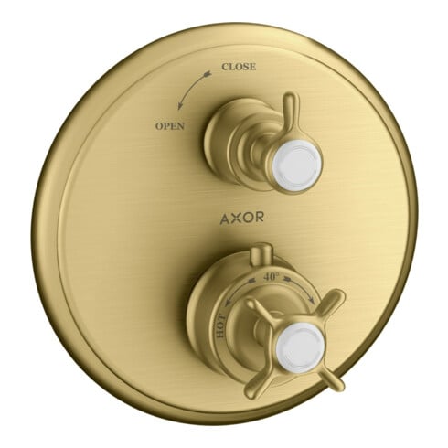 hansgrohe Set de montage Axor Montreux UP-THM, avec robinetterie, or brossé optique