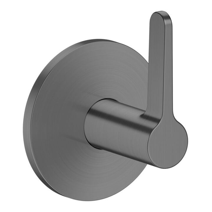 hansgrohe Set de montage Axor One vanne d'arrêt encastrée brossée bleue avec levier