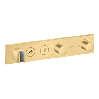 hansgrohe Set de montage Axor Select thermostat encastré, 2 sorties, or brossé opt.