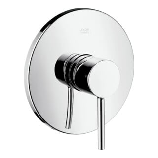 hansgrohe Set de montage Axor Starck encastré, avec poignée à broche, 1 voie, chrome