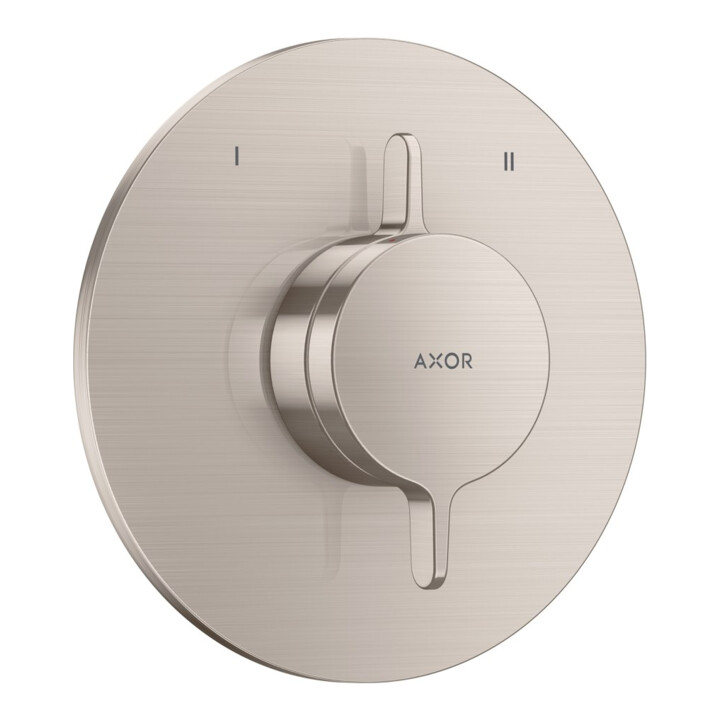 hansgrohe Set de montage complet Axor One mitigeur encastré 2 débits finition acier inoxydable