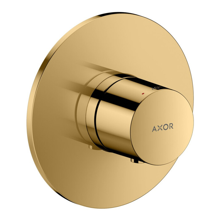 hansgrohe Set de montage complet Axor One thermostat encastré optique or poli