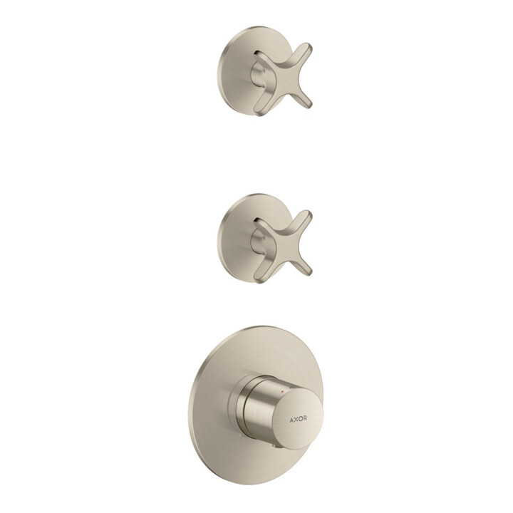 hansgrohe Set de montage complet Axor One UP-Thermostat 2 utilisateurs nickel brossé