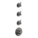 hansgrohe Set de montage complet Axor One UP-Thermostat 3 utilisateurs poli bleu