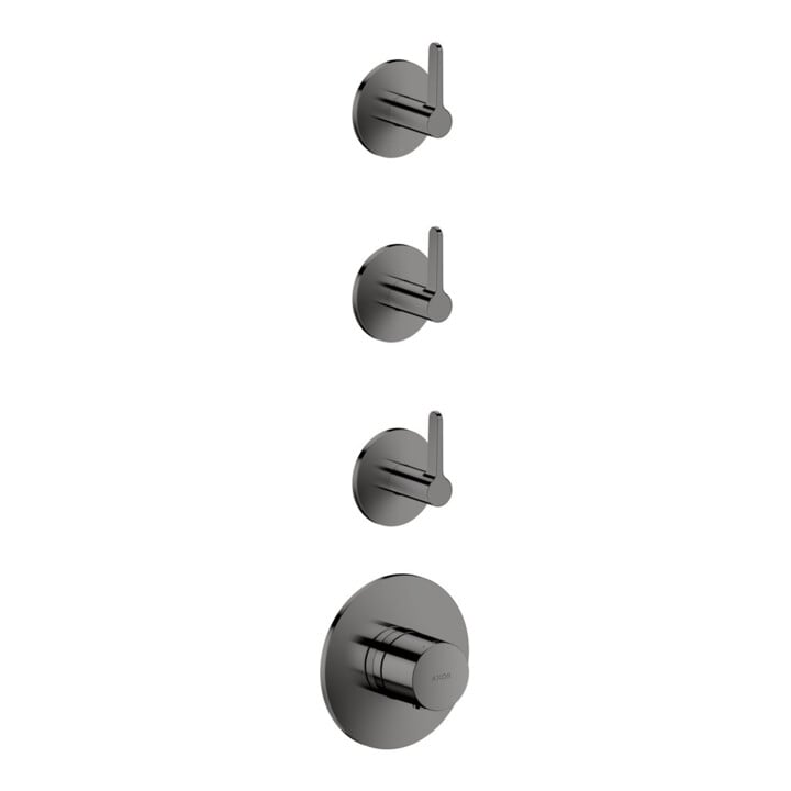 hansgrohe Set de montage complet Axor One UP-Thermostat 3 utilisateurs poli bleu