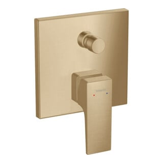 hansgrohe Set de montage complet Mitigeur baignoire encastré Metropol, levier, bronze brossé