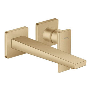 hansgrohe Set de montage complet Mitigeur lavabo encastré Metropol, m HG, L 225 mm, bronze brossé