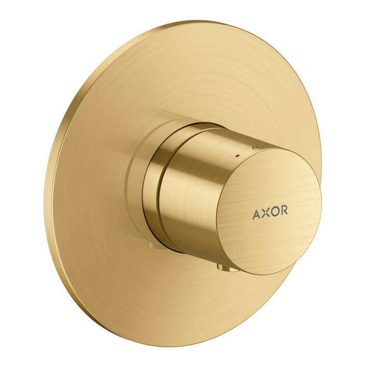 hansgrohe Set de montage complet thermostat encastré Axor One optique or brossé