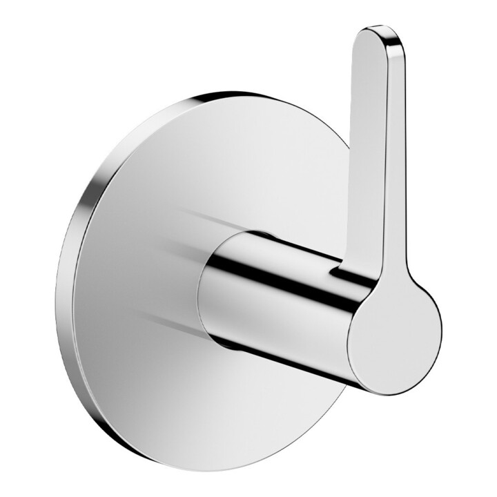 hansgrohe Set de montage complet vanne d’arrêt encastrée Axor One chrome avec levier