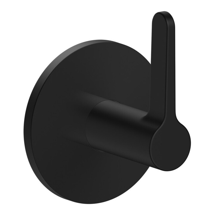 hansgrohe Set de montage complet vanne d’arrêt encastrée Axor One noir mat avec poignée levier