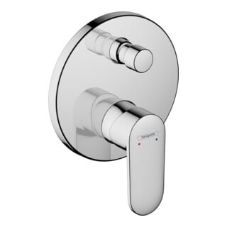 hansgrohe Set de montage complet Vernis Blend Mitigeur bain monotrou, avec sécurité intégrée, chrome