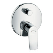 hansgrohe Set de montage Metris Mitigeur baignoire encastré, rosace ronde, chrome-1