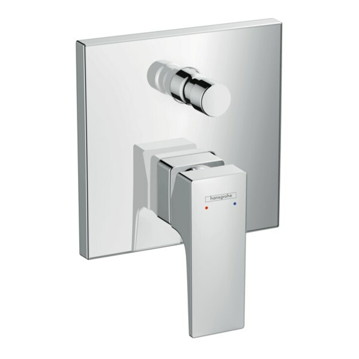 hansgrohe Set de montage prêt Metropol mitigeur bain encastré, levier, chrome
