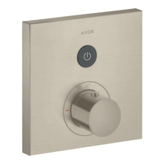 hansgrohe Set de montage prêt ShowerSelect UP-THM, 1 sortie, carré, nickel brossé