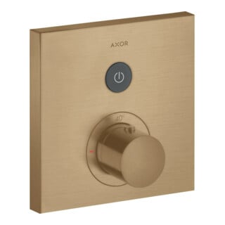 hansgrohe Set de montage prêt ShowerSelect UP-THM, 1 voie, carré, bronze brossé