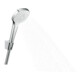 hansgrohe Set support de douche Croma Sel. E Vario 1250 mm avec flexible, blanc/chrome