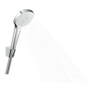 hansgrohe Set support de douche Croma Sel. E Vario 1250 mm avec flexible, blanc/chrome-3