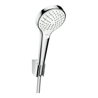 hansgrohe Set support de douche Croma Sel. S Vario 1250mm flexible, blanc/chrome
