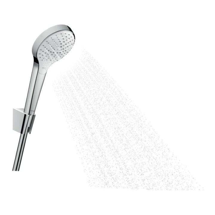 hansgrohe Set support de douche Croma Sel. S Vario 1250mm flexible, blanc/chrome