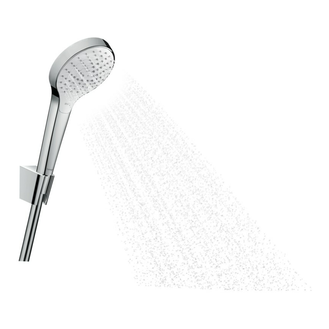 hansgrohe Set support de douche Croma Sel. S Vario 1250mm flexible, blanc/chrome