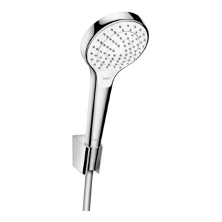 hansgrohe Set support de douche Croma Sel. S Vario 1600 mm flexible de douche, blanc/chrome