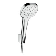 hansgrohe Set support de douche Croma Select E 1250 mm, flexible, 1 jet, blanc/chrome-1