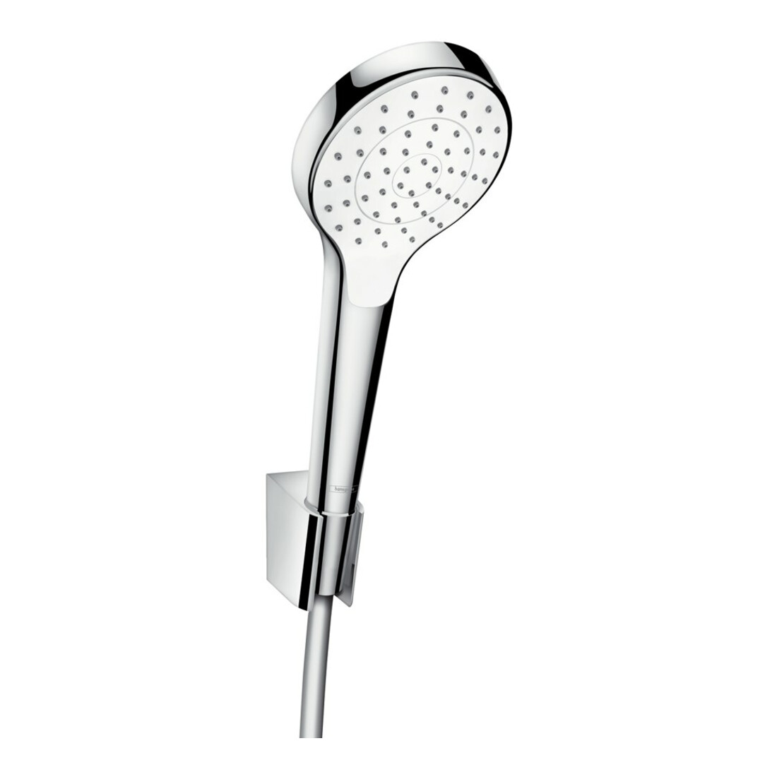 hansgrohe Set support de douche Croma Select S 1600 mm, flexible, 1 jet, blanc/chrome