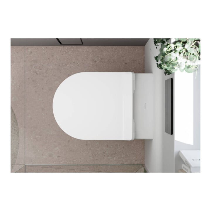 hansgrohe Set WC mural EluPura S blanc, 540 mm, Slim, chasse AquaHelix