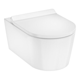 hansgrohe Set WC mural EluPura S blanc, technologie Wasserwirbel, SC