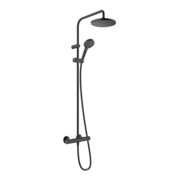 hansgrohe Showerpipe 200 Vernis Blend mit Brausethermostat, 1jet, mattschwarz