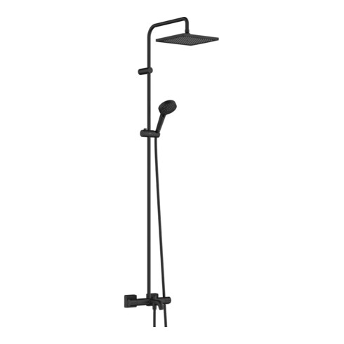 hansgrohe Showerpipe 240 Vernis Shape avec thermostat de baignoire, 1 jet, noir mat