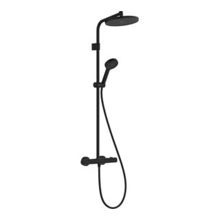 hansgrohe Showerpipe ACT S 1j Thermostat EcoSmart 5,8 l/m matt-schwarz