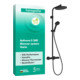 hansgrohe Showerpipe ACT S 1j Thermostat EcoSmart 8 l/m mattschwarz