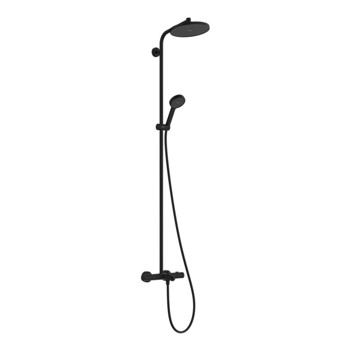 hansgrohe Showerpipe ACT S 240 1j Wannen-THM Eco matt-schwarz