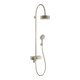 hansgrohe Showerpipe Axor Citterio brush. ni., m EHM, Kopfbrause, 180mm, 1jet-1