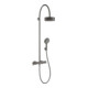 hansgrohe Showerpipe Axor Citterio m TH, Kopfbrause, 180mm, 1j, brush. bla vc-1