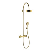 hansgrohe Showerpipe Axor Citterio m TH, Kopfbrause, 180mm, 1j, pol. gol opt
