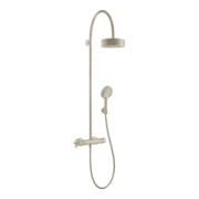 hansgrohe Showerpipe Axor Citterio m Thermostat, Kopfbrause, 180mm, 1j, brush. ni.