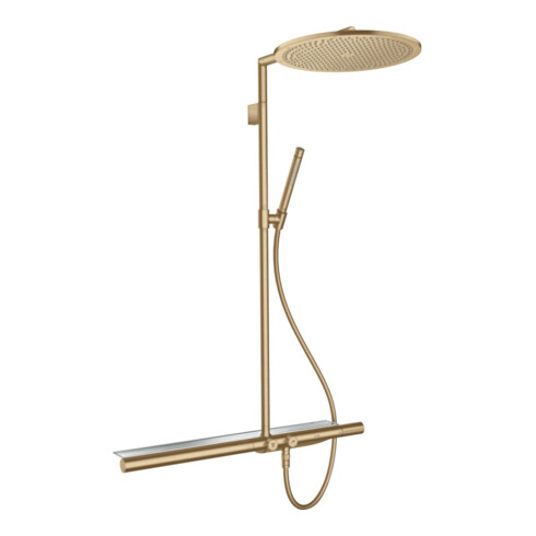 hansgrohe Showerpipe Axor m TH 800, douchette 350 mm, 1 an, bronze brossé