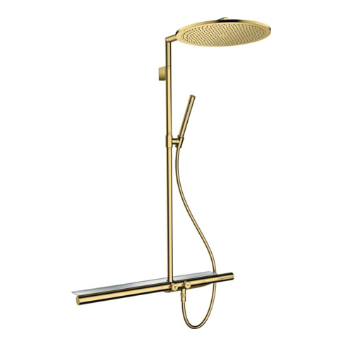 hansgrohe Showerpipe Axor m TH 800, KB 350mm, 1j, pol. gol opt