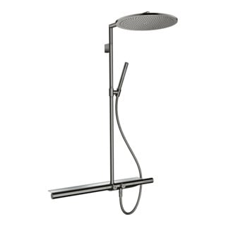 hansgrohe Showerpipe Axor m TH 800, pomme de douche 350 mm, 1 an, bleu poli vc