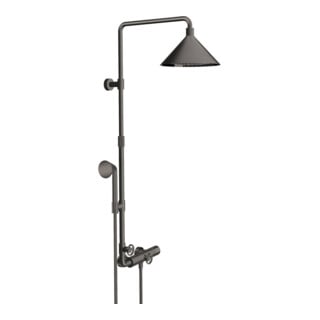 hansgrohe Showerpipe Axor m TH, KB, 240 mm, 2 jets, brossé bleu vc