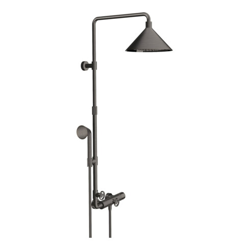 hansgrohe Showerpipe Axor m TH, KB, 240mm, 2jet, brush. bla vc