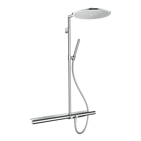 hansgrohe Showerpipe Axor m Thermostat 800, Kopfbrause 350mm, 1jet, chrom