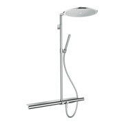 hansgrohe Showerpipe Axor m Thermostat 800, Kopfbrause 350mm, 1jet, chrom